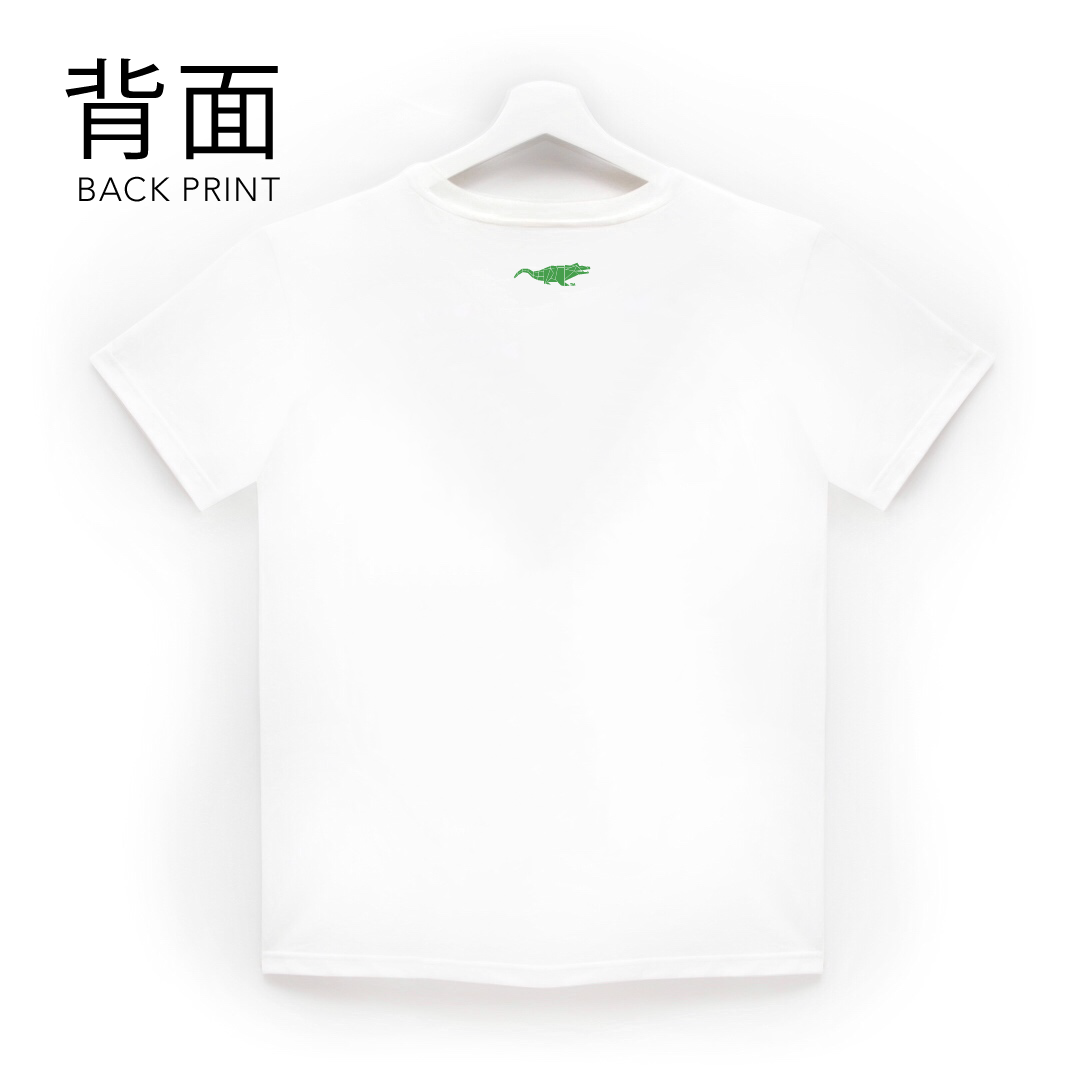 TシャツクロコホワイトBE03