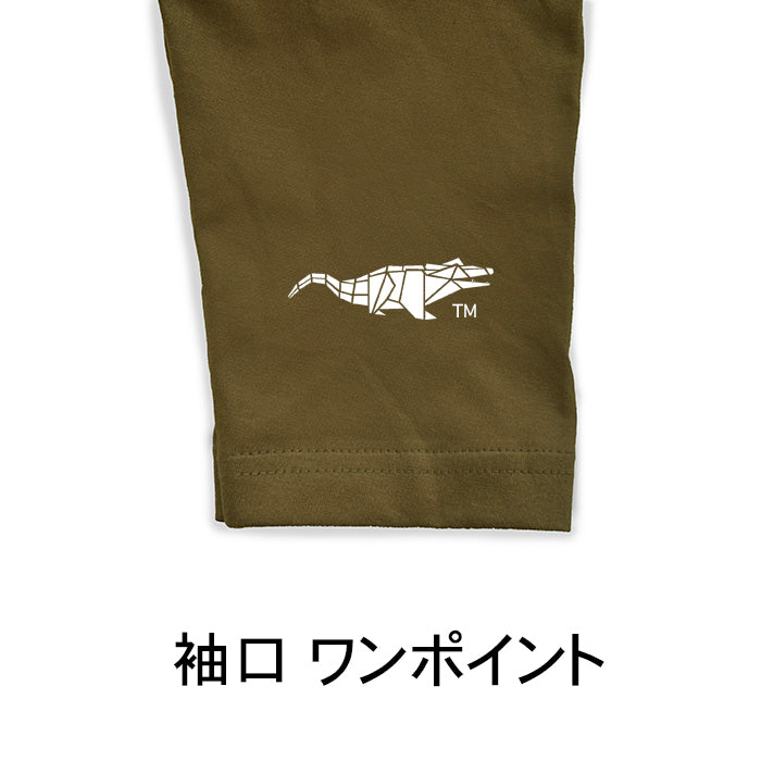 TシャツクロコカーキLWR58