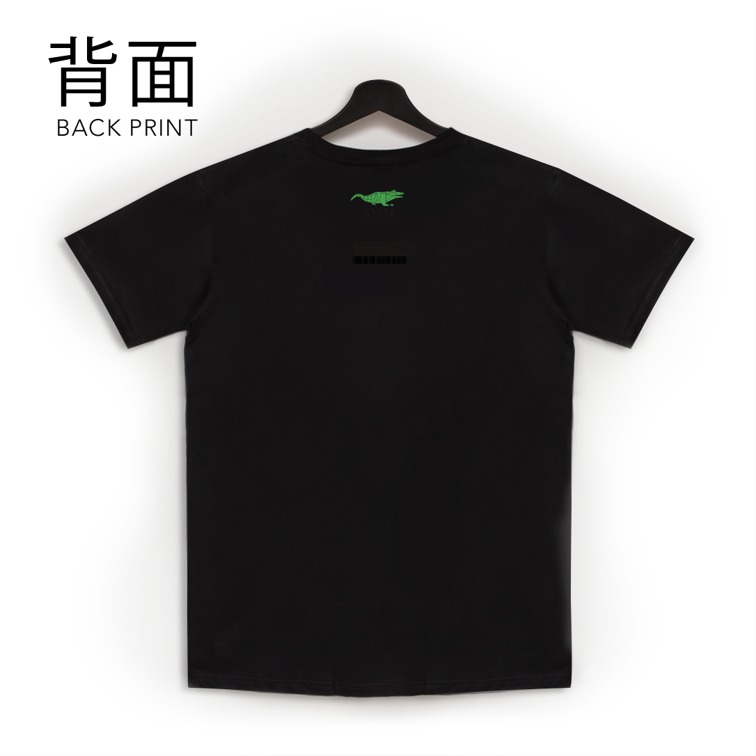 TシャツクロコブラックBE07