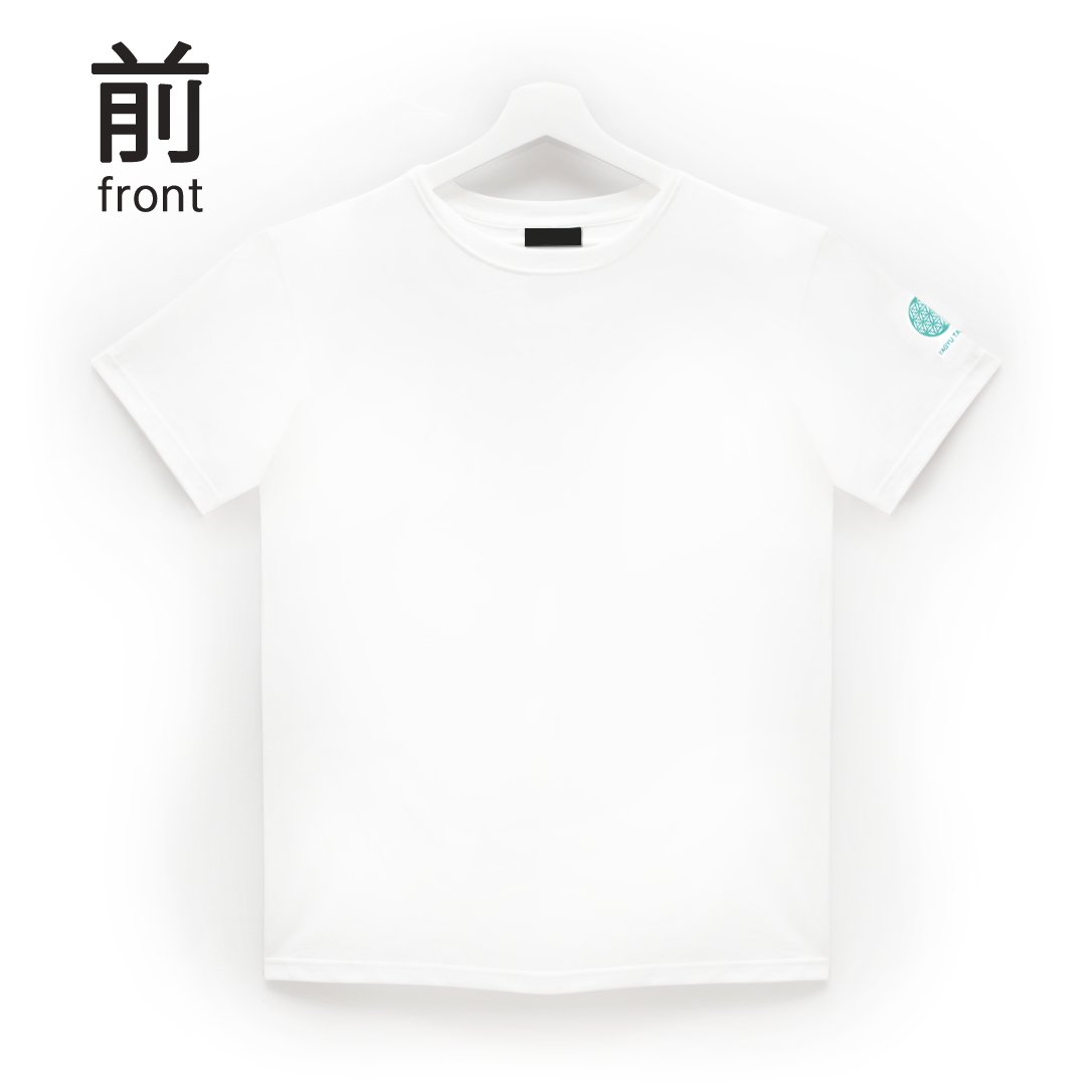 【6月中旬発送分】Tシャツ翡翠青龍 背面プリント ホワイト